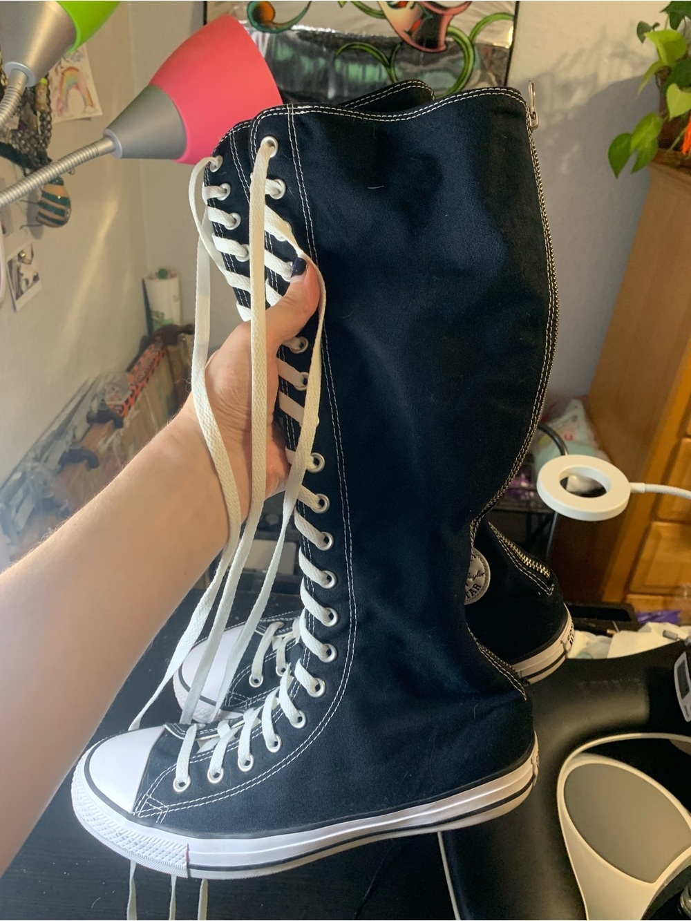 Knee high converse
